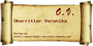 Oberritter Veronika névjegykártya